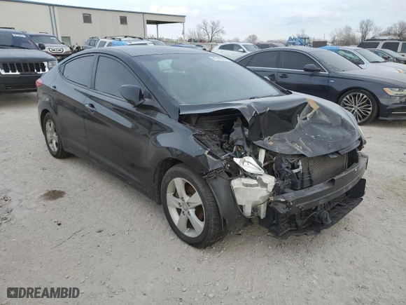 2012 Hyundai Elantra GLS PZEV with VIN KMHDH4AE7CU219218, listed as a Copart auction lot 85140884 with 0 mi miles and Salvage Title. Bid and sale history available at carsss.com. Image 4.