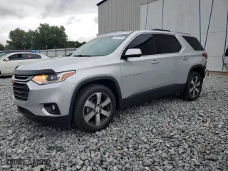2018 Chevrolet Traverse LT Leather with VIN 1GNERHKW2JJ144180, listed as a Copart auction lot 51985195 with 93,371 mi miles and Salvage Title. Bid and sale history available at carsss.com. Image 1.