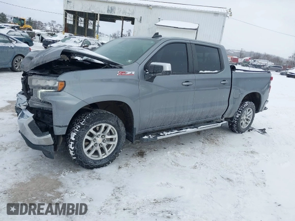 2021 Chevrolet Silverado 1500 LT with VIN 1GCUYDET7MZ134591, listed as a IAAI auction lot 41261339 with 69,601 mi miles. Bid and sale history available at carsss.com. Image 2.