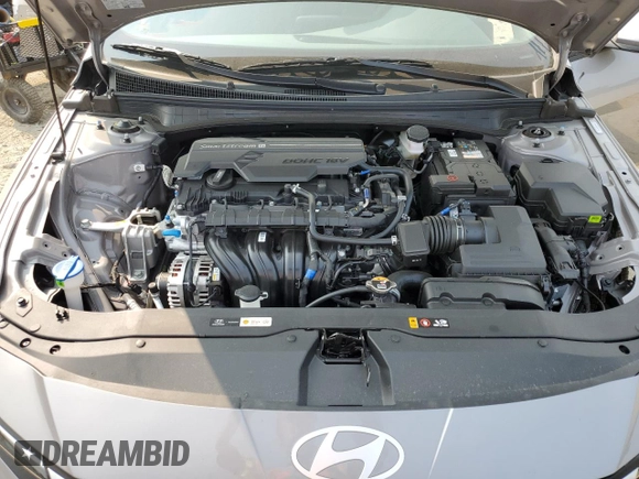 2025 Hyundai Elantra SE with VIN KMHLL4DG9SU991693, listed as a Copart auction lot 57850455 with 1,207 mi miles and Salvage title. Bid and sale history available at DreamBid. Image 11.