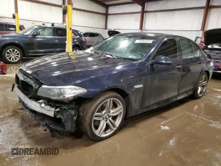 2016 BMW 5 Series 550i xDrive with VIN WBAKP9C53GD980615, listed as a Copart auction lot 44963435 with 122,086 mi miles and Salvage title. Bid and sale history available at DreamBid. Image 1.