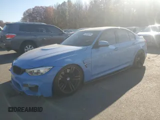 2015 BMW M3 with VIN WBS3C9C56FP804960, listed as a Copart auction lot 77815224 with 63,963 mi miles and Salvage Title. Bid and sale history available at carsss.com. Image 1.