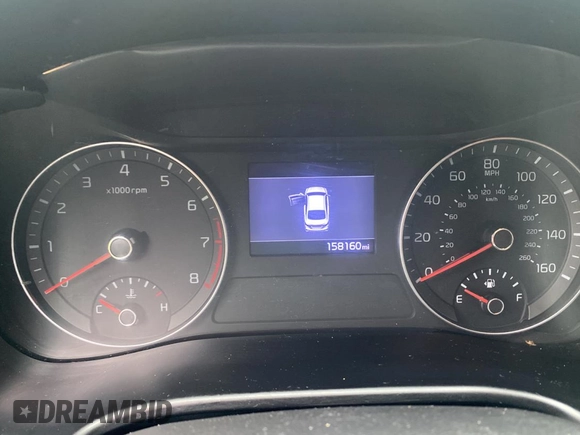 2019 Kia Forte LXS with VIN 3KPF24AD9KE122640, listed as a Copart auction lot 59232695 with 158,160 mi miles and Clean title. Bid and sale history available at DreamBid. Image 8.