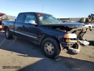 2002 GMC Sierra 1500 SLE with VIN 2GTEC19V321128421, listed as a Copart auction lot 89219675 with 0 mi miles and Salvage Title. Bid and sale history available at carsss.com. Image 4.