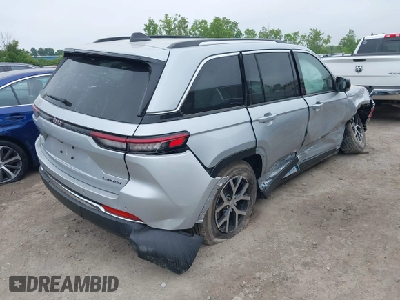 2024 Jeep Grand Cherokee Limited with VIN 1C4RJHBG5RC679868, listed as a IAAI auction lot 42409712 with 21,035 mi miles and . Bid and sale history available at DreamBid. Image 4.