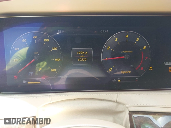2018 Mercedes-Benz S 560 z VIN WDDUG8DB1JA369202, wystawiony jako IAAI lot #41886419 z przebiegiem 60 320 mil mil oraz . Historia ofert i sprzedaży dostępna na DreamBid. Obrazek 15.