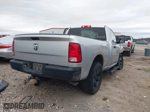 2017 Ram 1500 Express with VIN 3C6JR6AT7HG592100, listed as a IAAI auction lot 41501171 with 104,834 mi miles and . Bid and sale history available at DreamBid. Image 4.