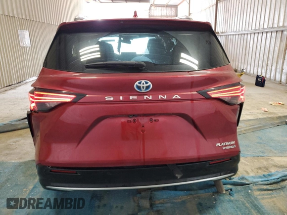 2021 Toyota Sienna Limited with VIN 5TDERKECXMS032404, listed as a Copart auction lot 68022034 with 26,814 mi miles and Clean Title. Bid and sale history available at carsss.com. Image 6.