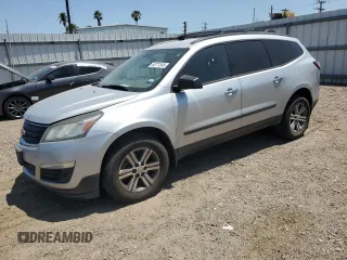 2016 Chevrolet Traverse LS z VIN 1GNKRFED3GJ204445, wystawiony jako Copart lot #52771545 z przebiegiem 118 417 mil mil oraz Szkoda całkowita • Salvage title. Historia ofert i sprzedaży dostępna na DreamBid. Obrazek 1.