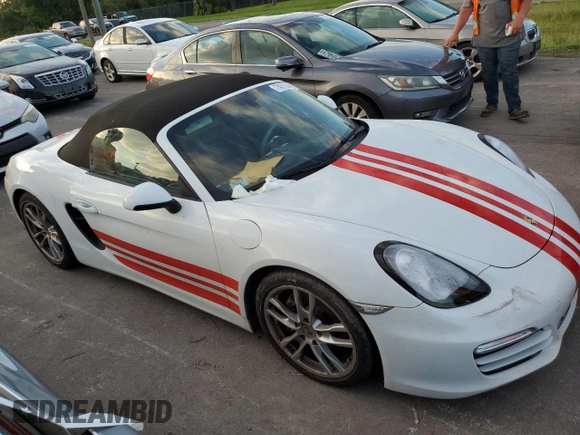 2014 Porsche Boxster z VIN WP0CA2A8XES121446, wystawiony jako Copart lot #74572644 z przebiegiem Nie podano mil oraz Szkoda całkowita • Salvage title. Historia ofert i sprzedaży dostępna na DreamBid. Obrazek 4.