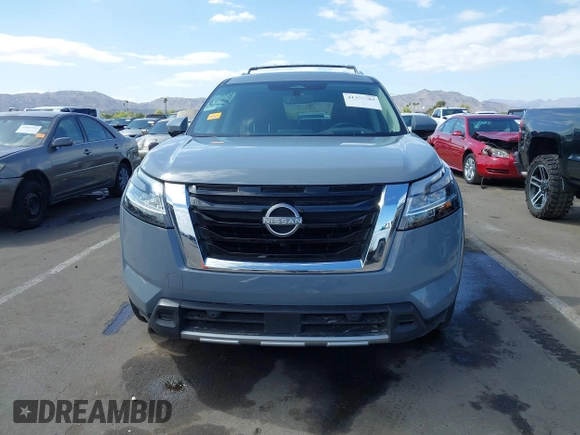 2023 Nissan Pathfinder Platinum with VIN 5N1DR3DH9PC248888, listed as a IAAI auction lot 41974684 with 52,609 mi miles and . Bid and sale history available at DreamBid. Image 13.