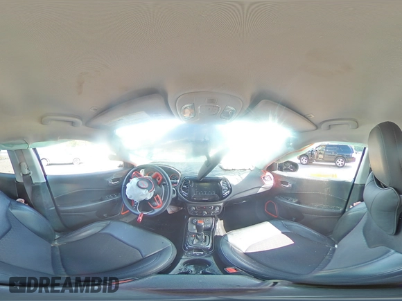 2019 Jeep Compass Altitude with VIN 3C4NJDBB1KT781349, listed as a Copart auction lot 55498805 with 40,365 mi miles and Salvage title. Bid and sale history available at DreamBid. Image 16.
