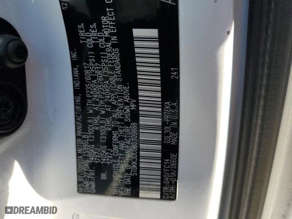 2011 Toyota Sienna LE AAS with VIN 5TDKK3DC0BS109888, listed as a Copart auction lot 68040624 with 96,549 mi miles and Salvage Title. Bid and sale history available at carsss.com. Image 13.