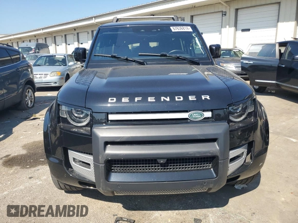 2022 Land Rover Defender with VIN SALEWERU0N2087281, listed as a Copart auction lot 67636814 with 25,546 mi miles and Salvage title. Bid and sale history available at DreamBid. Image 5.