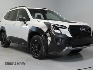 2023 Subaru Forester Wilderness with VIN JF2SKAMC7PH464218, listed as a Copart auction lot 64319995 with 8,827 mi miles and Salvage title. Bid and sale history available at DreamBid. Image 1.