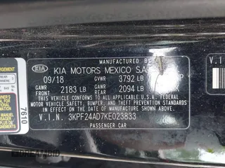 2019 Kia Forte LXS z VIN 3KPF24AD7KE023833, wystawiony jako IAAI lot #42373416 z przebiegiem 139 168 mil mil oraz . Historia ofert i sprzedaży dostępna na DreamBid. Obrazek 9.