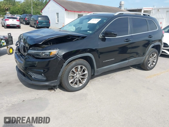 2019 Jeep Cherokee Latitude Plus with VIN 1C4PJLLN6KD172128, listed as a IAAI auction lot 42074740 with 106,953 mi miles and . Bid and sale history available at DreamBid. Image 2.