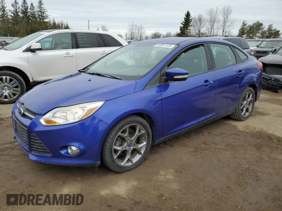 2013 Ford Focus SE with VIN 1FADP3F25DL214614, listed as a Copart auction lot 50951125 with 122,614 mi miles and Salvage Title. Bid and sale history available at carsss.com. Image 1.