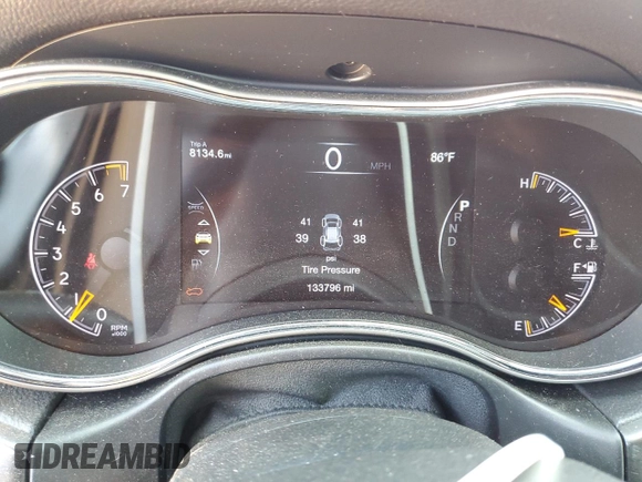 2017 Jeep Grand Cherokee Altitude with VIN 1C4RJEAG9HC702924, listed as a Copart auction lot 57897805 with 133,796 mi miles and Salvage title. Bid and sale history available at DreamBid. Image 9.