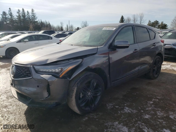 2024 Acura RDX w/A-Spec Package with VIN 5J8TC2H69RL806070, listed as a Copart auction lot 42016335 with 7,734 mi miles and Salvage Title. Bid and sale history available at carsss.com. Image 1.
