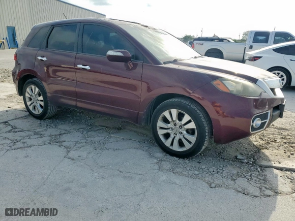 2010 Acura RDX Tech Pkg with VIN 5J8TB2H52AA004969, listed as a Copart auction lot 53607495 with 172,962 mi miles and Salvage Title. Bid and sale history available at carsss.com. Image 4.