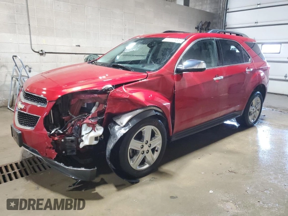 2015 Chevrolet Equinox LTZ with VIN 2GNFLHE33F6128226, listed as a Copart auction lot 52152535 with 133,835 mi miles and Salvage Title. Bid and sale history available at carsss.com. Image 1.
