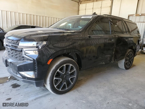 2023 Chevrolet Tahoe RST with VIN 1GNSCRKD2PR501568, listed as a Copart auction lot 71458144 with 10,146 mi miles and Salvage Title. Bid and sale history available at carsss.com. Image 1.