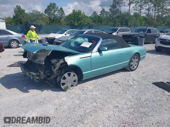 2003 Ford Thunderbird Deluxe z VIN 1FAHP60A33Y110451, wystawiony jako IAAI lot #42133863 z przebiegiem Nie podano mil oraz . Historia ofert i sprzedaży dostępna na DreamBid. Obrazek 2.