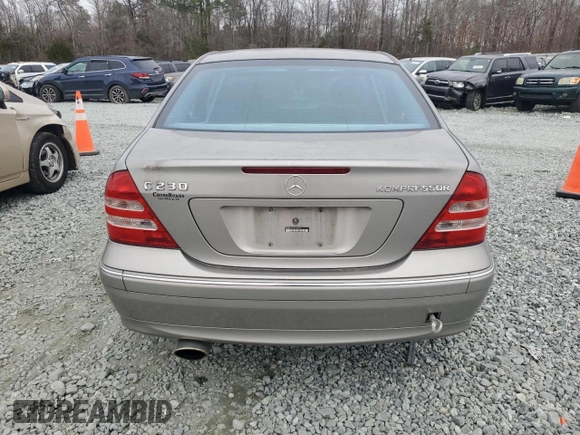 2004 Mercedes-Benz C 230 Kompressor with VIN WDBRF40J24F535886, listed as a Copart auction lot 85705154 with 145,446 mi miles and Salvage Title. Bid and sale history available at DreamBid. Image 6.