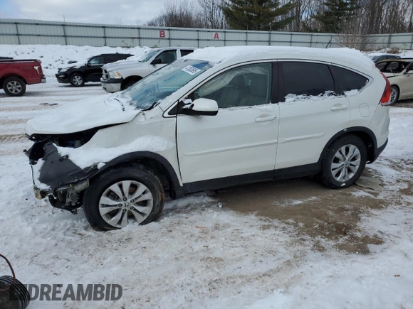 2014 Honda CR-V EX-L with VIN 5J6RM4H78EL094164, listed as a Copart auction lot 41383695 with 0 mi miles and Clean Title. Bid and sale history available at carsss.com. Image 1.