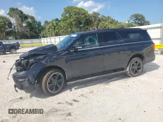 2024 Ford Expedition Max Limited с VIN 1FMJK2A83REB14942, выставлен на аукционе Copart как лот 53017715 с пробегом 9 928 миль миль и Списание • Salvage title. История ставок и продаж доступна на DreamBid. Изображение 1.