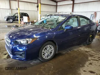 2018 Subaru Impreza Premium with VIN 4S3GKAB65J3621850, listed as a Copart auction lot 63196235 with 50,973 mi miles and Salvage title. Bid and sale history available at DreamBid. Image 1.