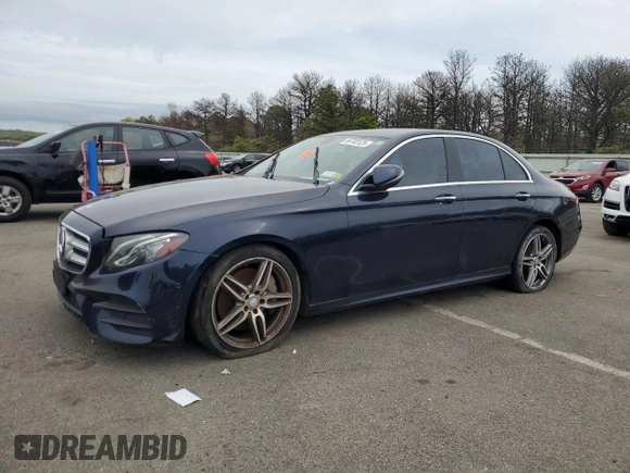 2017 Mercedes-Benz E 300 Luxury z VIN WDDZF4KB3HA076755, wystawiony jako Copart lot #56703125 z przebiegiem Nie podano mil oraz Czysty tytuł • Clean title. Historia ofert i sprzedaży dostępna na DreamBid. Obrazek 1.