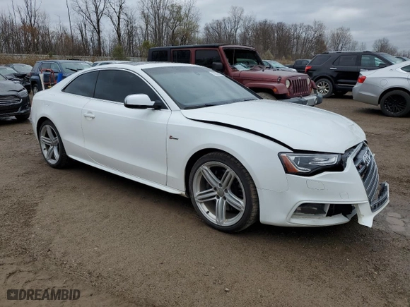 2013 Audi S5 Premium Plus with VIN WAUCGAFR4DA025095, listed as a Copart auction lot 79674454 with 133807 miles and Clean Title. Bid and sale history available at carsss.com. Image 4.