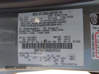 2006 Mercury Milan with VIN 3MEFM07Z86R629354, listed as a IAAI auction lot 42599859 with 164,197 mi miles and . Bid and sale history available at DreamBid. Image 9.