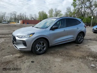 2023 Ford Escape ST-Line with VIN 1FMCU9MN7PUB32778, listed as a Copart auction lot 52807565 with 7,064 mi miles and Salvage Title. Bid and sale history available at carsss.com. Image 1.