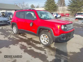 2017 Jeep Renegade Altitude with VIN ZACCJBBB7HPF99635, listed as a IAAI auction lot 41722246 with 64,749 mi miles. Bid and sale history available at carsss.com. Image 1.