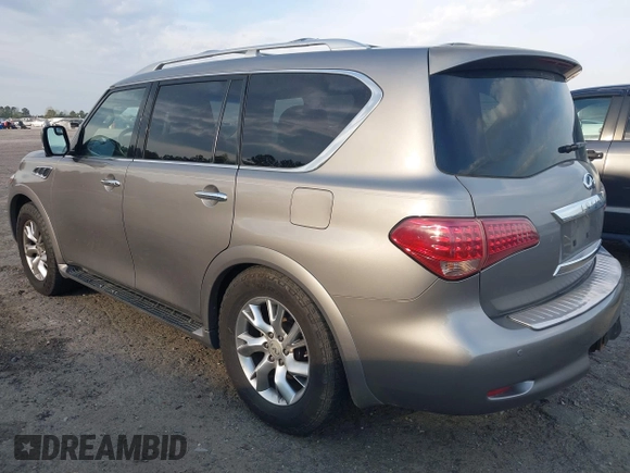 2011 Infiniti QX56 8-passenger with VIN JN8AZ2NC1B9301274, listed as a IAAI auction lot 41865441 with 221,759 mi miles. Bid and sale history available at carsss.com. Image 3.