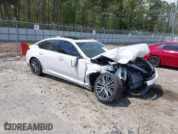 2025 Cadillac CT5 Premium Luxury z VIN 1G6DN5RW3S0106486, wystawiony jako IAAI lot #41960349 z przebiegiem 7 874 mil mil oraz . Historia ofert i sprzedaży dostępna na DreamBid. Obrazek 1.