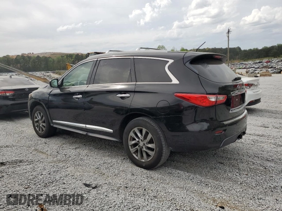 2013 Infiniti JX35 with VIN 5N1AL0MM3DC348710, listed as a Copart auction lot 51893205 with 161,003 mi miles and Clean Title. Bid and sale history available at carsss.com. Image 2.