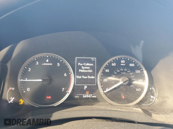 2022 Lexus IS 300 z VIN JTHCA1D2XN5120103, wystawiony jako Copart lot #48674295 z przebiegiem 64 947 mil mil oraz Szkoda całkowita • Salvage title. Historia ofert i sprzedaży dostępna na DreamBid. Obrazek 9.