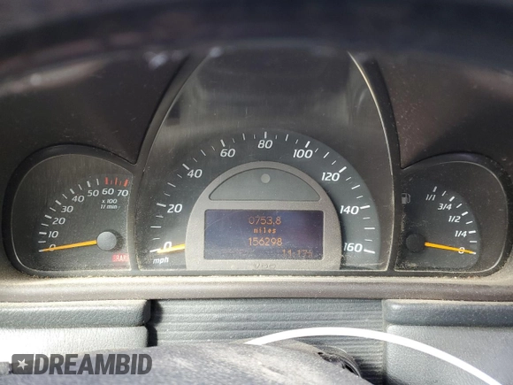 2003 Mercedes-Benz C 230 Kompressor with VIN WDBRN40J93A444693, listed as a Copart auction lot 87637615 with 156,298 mi miles and Salvage title. Bid and sale history available at DreamBid. Image 9.