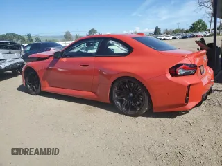 2024 BMW M2 with VIN 3MF13DM00R8D86349, listed as a Copart auction lot 51227764 with 7,114 mi miles and Salvage Title. Bid and sale history available at carsss.com. Image 2.