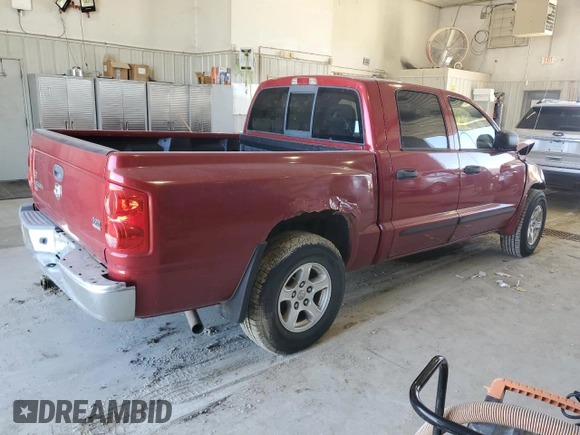 2006 Dodge Dakota SLT with VIN 1D7HW48N46S537370, listed as a Copart auction lot 48364895 with Not provided miles and Salvage title. Bid and sale history available at DreamBid. Image 3.