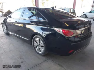 2013 Hyundai Sonata Hybrid with VIN KMHEC4A44DA064673, listed as a IAAI auction lot 41267954 with 178,562 mi miles. Bid and sale history available at carsss.com. Image 3.