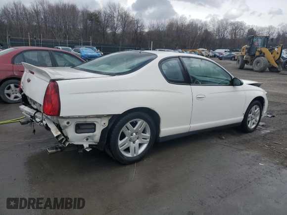 2006 Chevrolet Monte Carlo LT 3.9L with VIN 2G1WK151169329258, listed as a Copart auction lot 50090535 with 87,061 mi miles and Salvage Title. Bid and sale history available at carsss.com. Image 3.