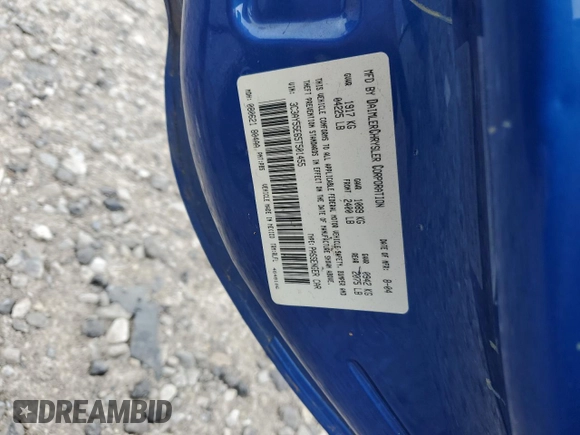 2005 Chrysler PT Cruiser Touring with VIN 3C3AY55E65T501455, listed as a Copart auction lot 61815515 with 123,828 mi miles and Salvage title. Bid and sale history available at DreamBid. Image 12.