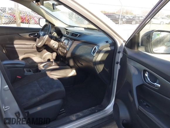 2015 Nissan Rogue S with VIN KNMAT2MV9FP571497, listed as a IAAI auction lot 41985541 with 144,223 mi miles and . Bid and sale history available at DreamBid. Image 5.
