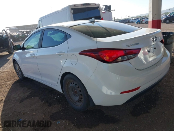 2016 Hyundai Elantra SE with VIN 5NPDH4AE7GH691505, listed as a IAAI auction lot 42308153 with 162,637 mi miles and . Bid and sale history available at DreamBid. Image 3.