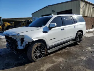 2023 GMC Yukon Denali Ultimate with VIN 1GKS2EKL6PR491207, listed as a Copart auction lot 42675175 with 25,213 mi miles and Salvage Title. Bid and sale history available at carsss.com. Image 1.